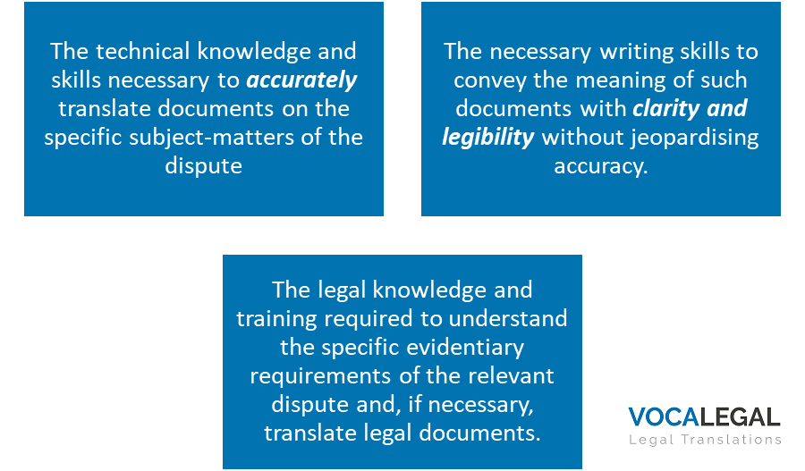 integrity of key evidence after translation